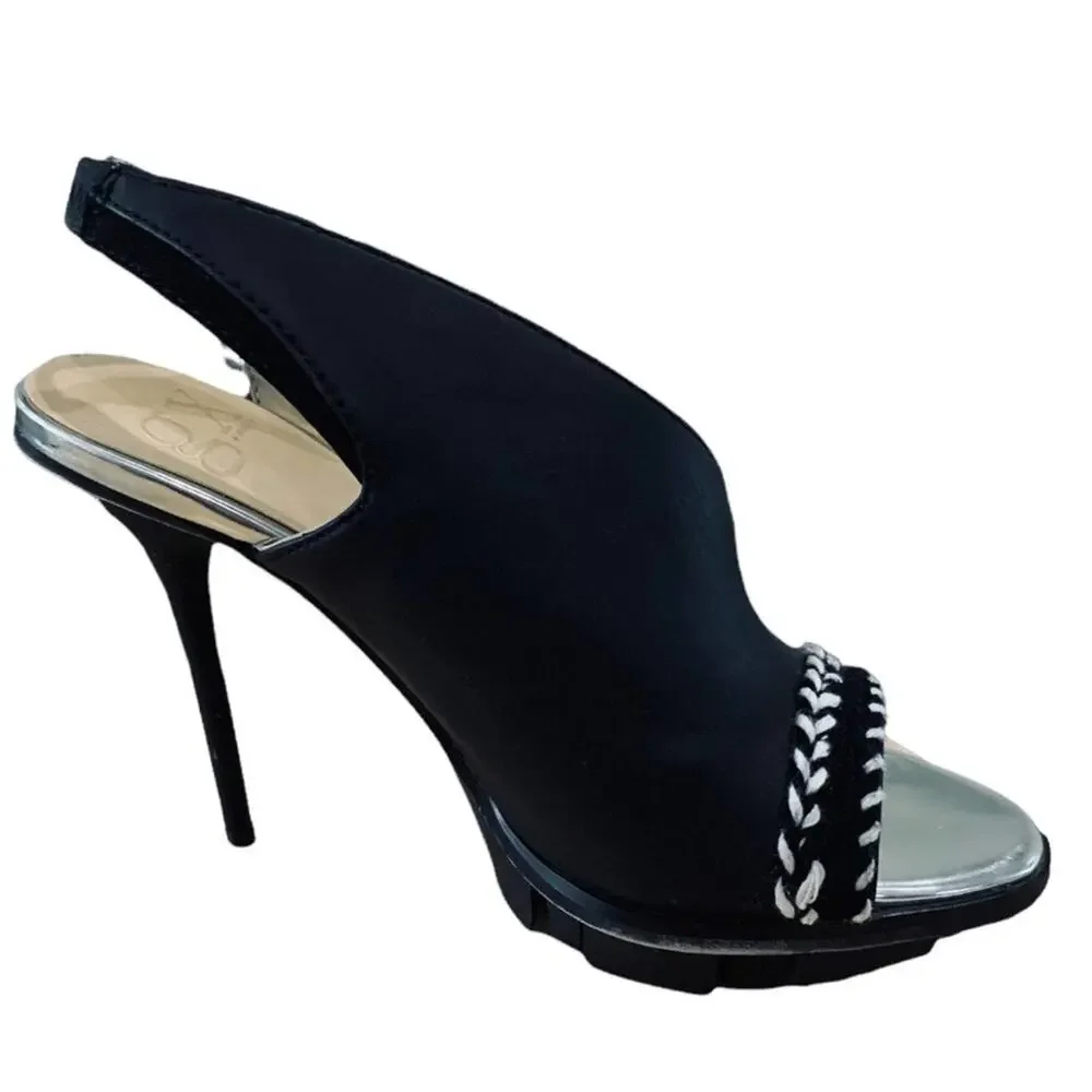 GX by Gwen Stefani‎ shoes. Herld. Silver metallic and Braided accent Saya size 7
